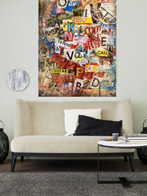 Grunge Typo Giant Art Print - Image 2