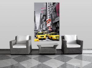 New York Times Square II Yellow Taxis Car Giant Photographic Print - Image 2