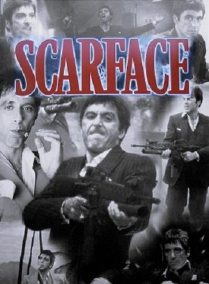 Scarface B&W Collage Poster