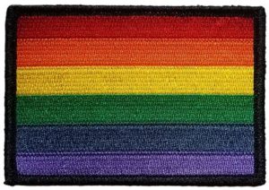 Pride Flag 9x6.5cm Embroidered Sew On Patch