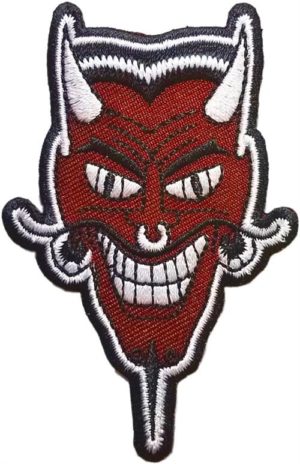 Devil 5x7.5cm Embroidered Sew On Patch