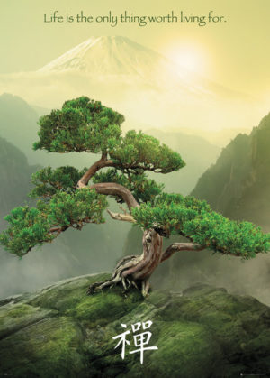 Zen Mountain Giant Poster