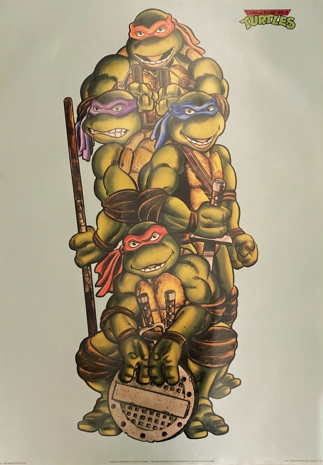 Teenage Mutant Ninja Turtles Stack Original 1990 Poster — Poster Plus