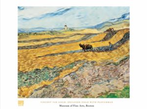 Vincent Van Gogh - Enclosed Field With Ploughman Art Print