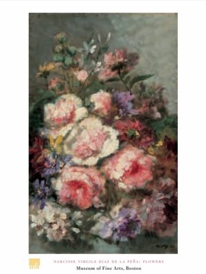 Narcisse Virgilio Diaz de la Pena - Flowers Art Print