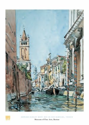 Edward Darley Boit - Rio di San Barnaba Venice Art Print