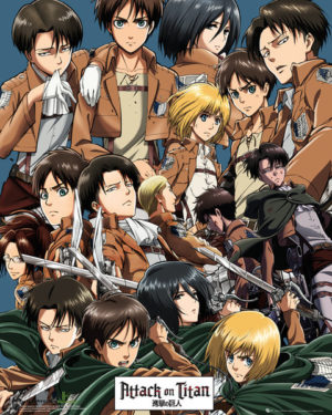 Attack on Titan Collage Mini Poster