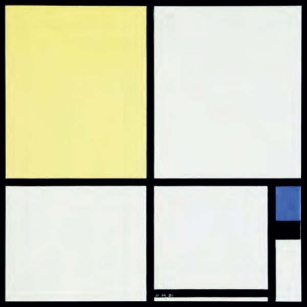 Piet Mondrian - Composition with Blue and Yellow — Poster Plus