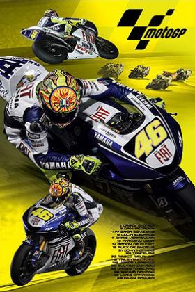 MotoGP Valentino Rossi Yellow — Poster Plus
