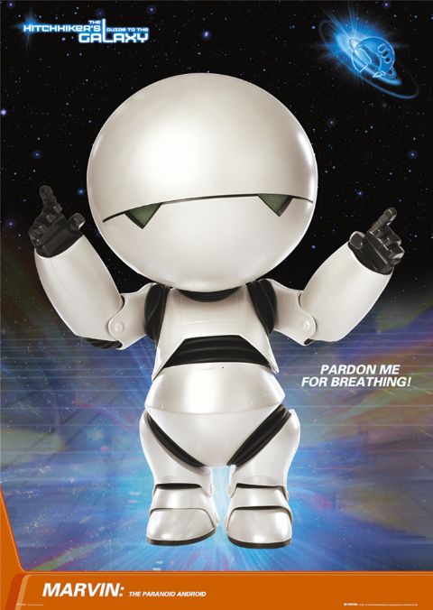 Marvin The Paranoid Android Posters and Art Prints for Sale