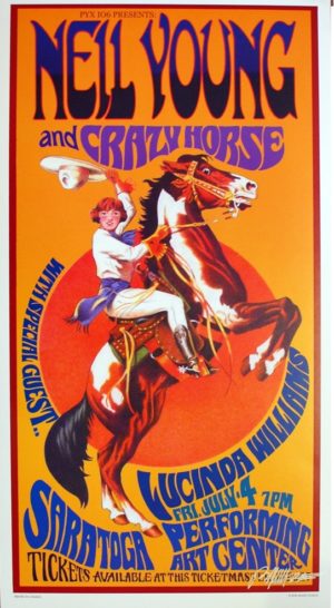 Bob Masse - Neil Young and Crazy Horse Saratoga Tour Poster Art Print