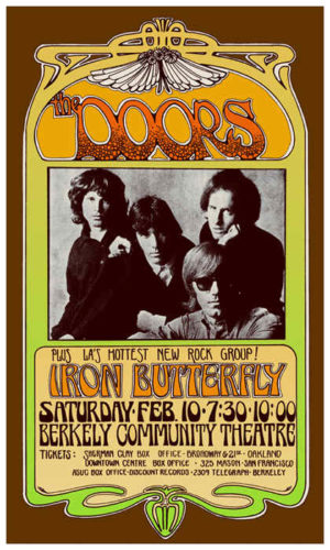 Bob Masse - The Doors Berkely Tour Poster 40.64x58.42cm