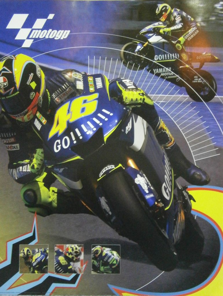 Moto GP Valentino Rossi Go Motorbike Mini Poster — Poster Plus