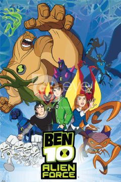 Ben 10 All Aliens Characters Cartoon TV Series Art 24x18 Wall Print POSTER