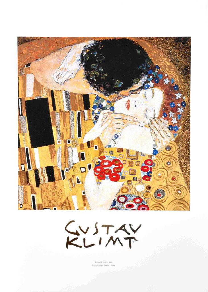 Gustav Klimt - The Kiss (detail) — Poster Plus