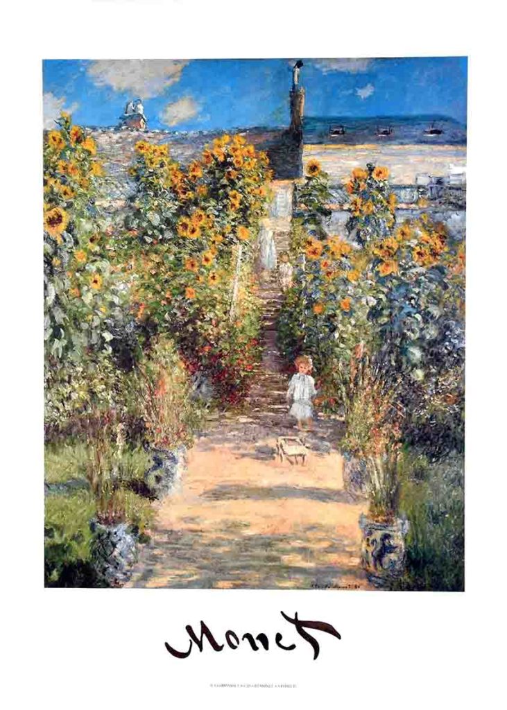 Claude Monet - Garden at Vetheuil — Poster Plus