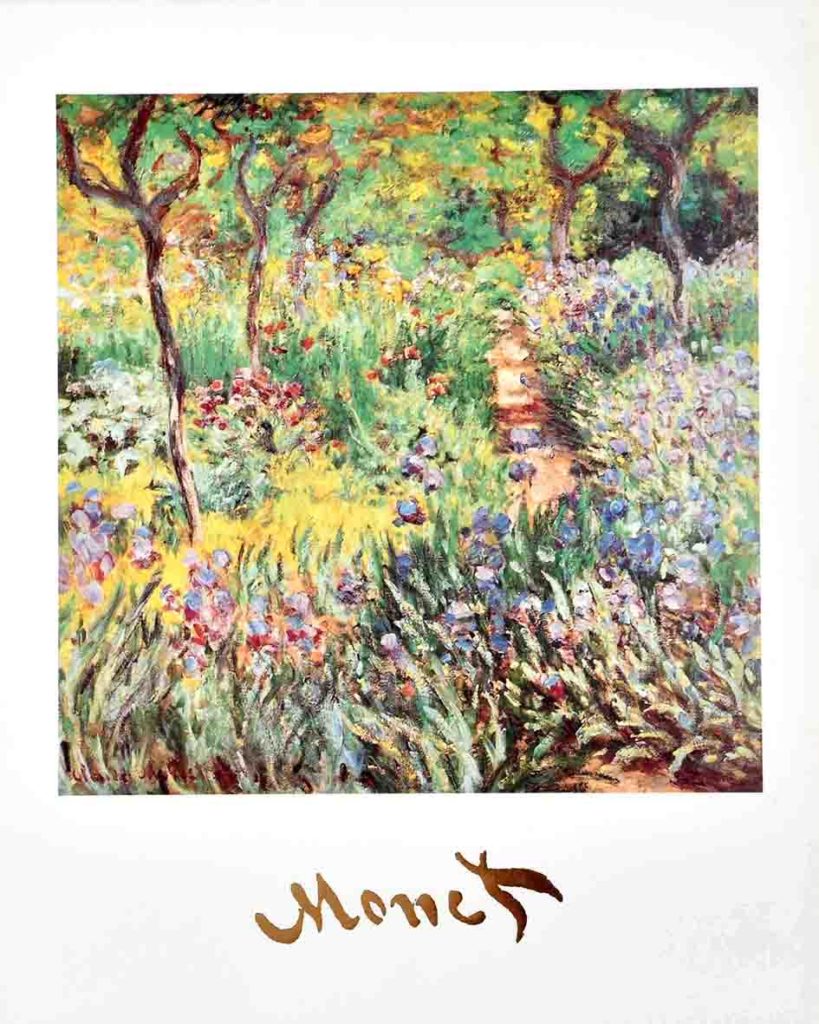 Claude Monet - Artist's Garden — Poster Plus