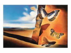 Salvador Dali - Landscape With Butterflies Art Print