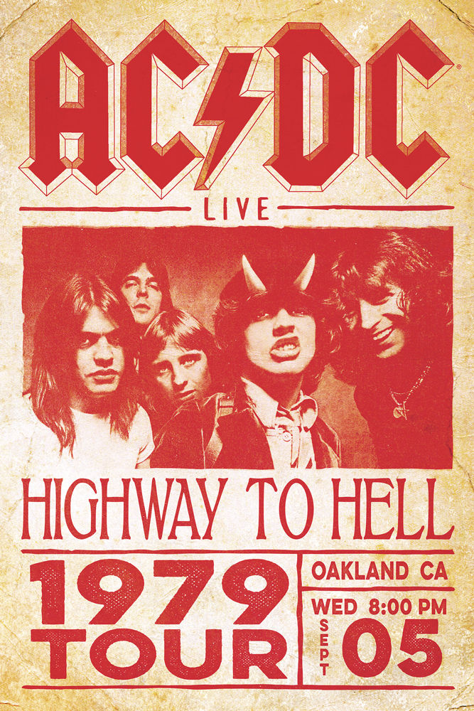 AC/DC 1979 Concert Poster Poster Plus Australia