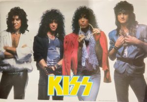 Kiss Line Up Poster (Published 1984, heavily worn)