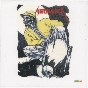 Metallica Gravedigger Vintage Static Sticker 1995