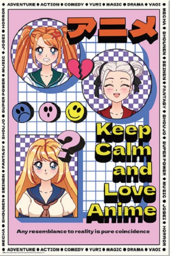Keep Calm and Love Anime Poster