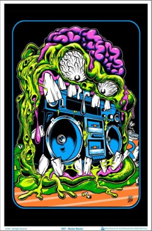 Master Blaster Blacklight Poster