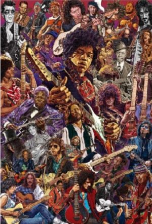 Legendary Guitarists Poster