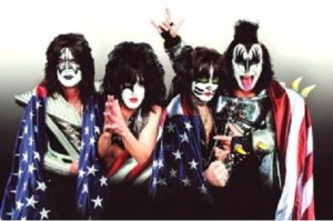 Kiss Flag Poster