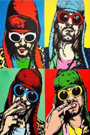 Nirvana Kurt Cobain Quad Poster