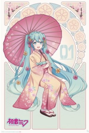 Hatsune Miku Sakura Kimono Poster