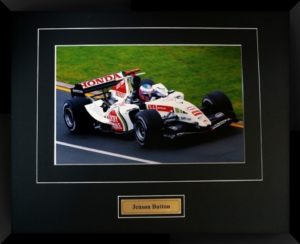 Jenson Button Formula One Matted And Framed Photo