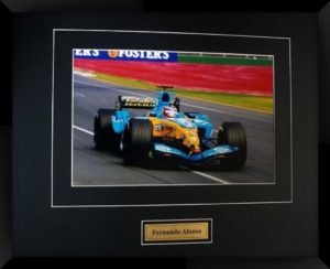 Fernando Alonso Formula One Matted And Framed Photo