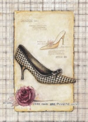 Mepas - Fashion Shoe Checked Art Print