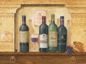 Mepas - Wine Bottles II Art Print