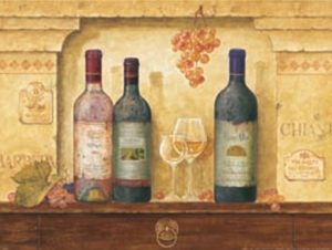 Mepas - Wine Bottles III Art Print