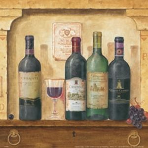 Mepas - Wine Bottles II Art Print