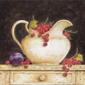 Eric Barjot - Vintage Dresser With Berries And Plum Art Print