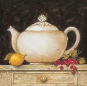 Eric Barjot - Vintage Dresser With Teapot And Lemon Art Print