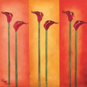Peggy Garr - Red Lilies Art Print