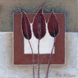 Pascale Nesson - Three Leaves Art Print