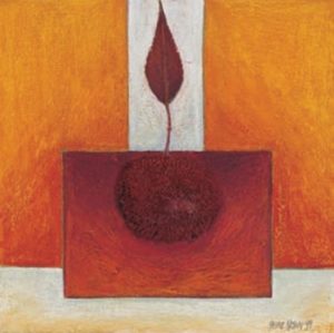 Pascale Nesson - Red Leaf Art Print