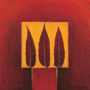 Pascale Nesson - Red Leaves Art Print