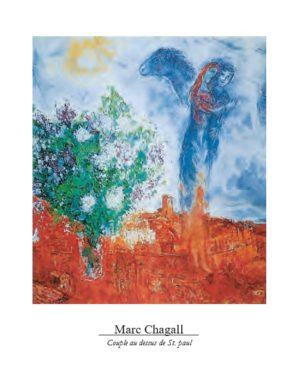Marc Chagall - Couple Above St. Paul's Art Print