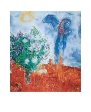 Marc Chagall - Couple Above St. Paul's Art Print