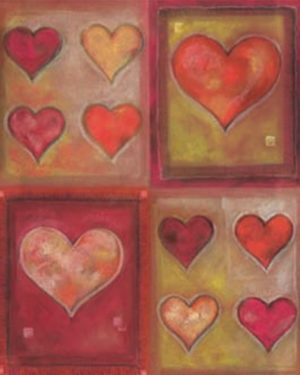Mepas - Hearts I Art Print