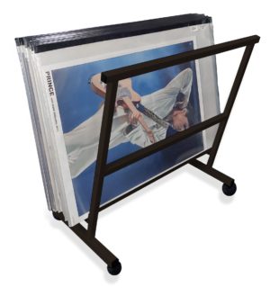 Metal Poster V Rack (Suitable for 25 poster sleeves - 50 facings)