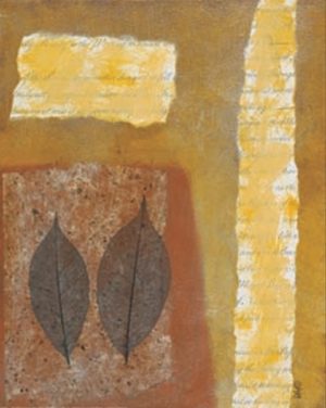 Rita Vindedzis - Script And Leaves II Art Print