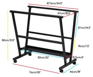 Metal Poster V Rack (Suitable for 25 poster sleeves - 50 facings) - Image 2