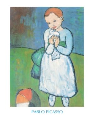 Pablo Picasso - Woman With Pigeon Art Print